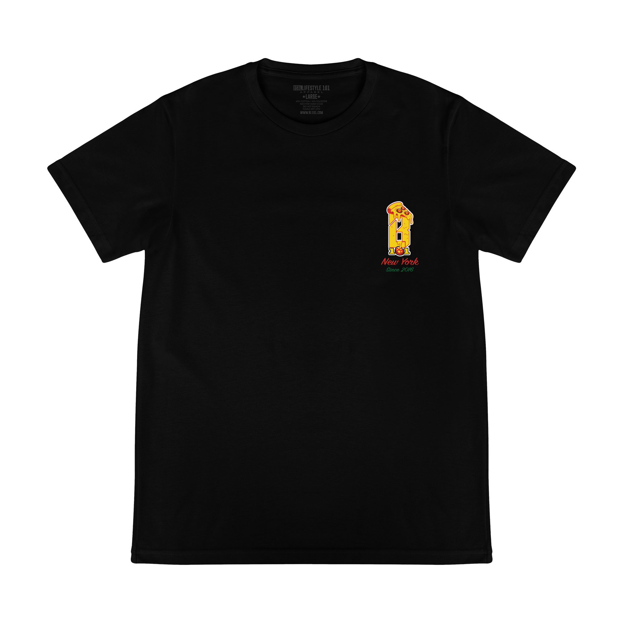 Baseball Lifestyle 101 Pizza Big Boys' Tee